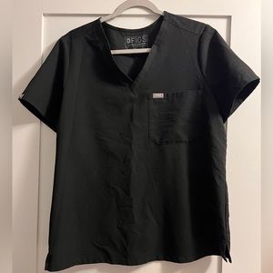 Figs Black Catarina One-Pocket Scrub Top